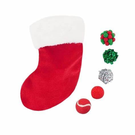Surrey Feed Christmas Cat Toys Stocking - Contains 5 Toys