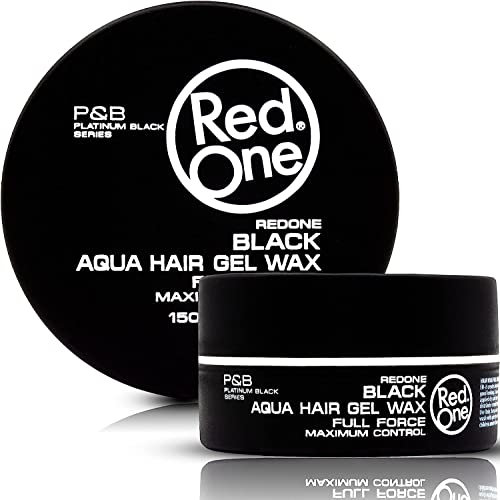 RedOne Aquatic Hair Wax Black 150ml | Cera para el cabello para hombres y mujeres | Ultra Hold | Aroma a lima | Máximo control