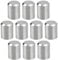 SG Store 10pcs Trim Hand Railing End Caps 304 Stainless Steel Round Handrail End Caps Replacement Part OD 12mm ID 10mm Length 15mm Hand Rail End Cover