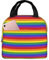 SXOOGE Lonchera con patrón de arco iris para mujeres y hombres, lonchera aislada para el trabajo, picnic, viajes, reutilizable, duradera