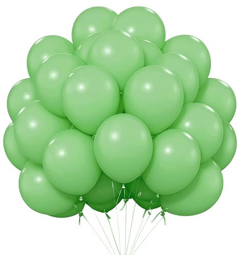 Luftballons Salbeigrün,50 Stück 12 Zoll Salbeigrün luftballons Geburtstag,Latex Ballons für Partydeko Geburtstags Hochzeits Festival Jahrestag Deko