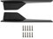 Xiniy Minigonne Laterali per Veicoli Universali Nero 450 Mm Esterno Lato Inferiore Estensioni Inferiore Diffusori per Auto Un Labbro (Nero)