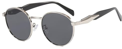AmazingRose Retro Round Sonnenbrille für Damen und Herren, UV400 Schutz,Metallrahmen Brille