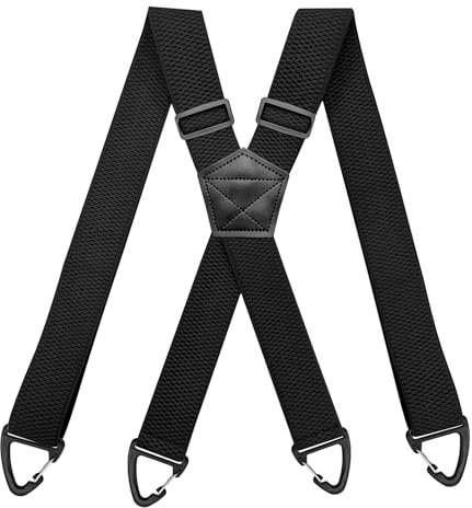 Bretelle da Uomo, Bretelle per Uomo Lavoro Extra Resistente Tipo Y Regolabili in Lunghezza con Fibbia Triangolare Antiscivolo per Pantaloni da Lavoro Sci e Salopette Donna