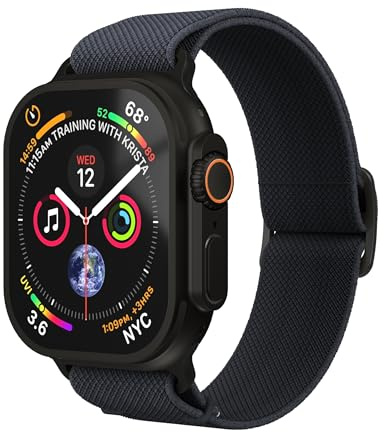 VONMÄHLEN Classic Nylon Loop – Robustes und verstellbares Nylonarmband, schweiß- und wasserbeständig, kompatibel mit Apple Watch