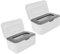 Ciieeo 2pièces Boîte De Rangement pour Lingettes Humides Étui Réutilisable Et Portable pour Distributeur De Lingettes pour Maison Voyages Couleur Grise