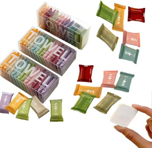 140Pack DisposableCompressed Portable Face Towel Tablet,Reusable Washcloth, Wet and Dry Disposable Wipes for Baby, Camping, Travel, Hiking, Home, Beauty wait