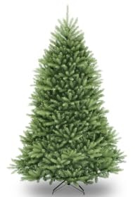 Garvee Árbol De Navidad Artificial con Luces LED, Material De PE/PVC, Fácil Instalación, Soporte De Metal, Flocado, Piña, árbol De Navidad Blanco y Verde,7.5FT
