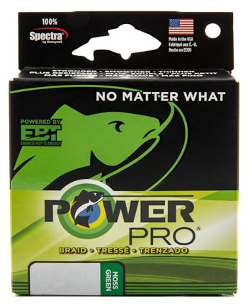 POWER PRO Línea de Pesca Trenzada Spectra, Negro, 1500YD/20LB