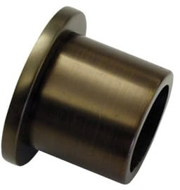 Gardinia Wandlager für Gardinenstangen mit Durchmesser 20 mm, Inklusive Befestigungsmaterial, Wandmontage, Metall, Bronze, 31376