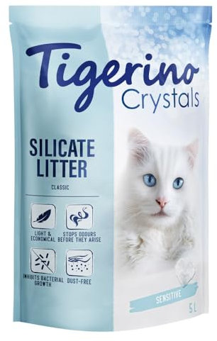 Tigerino - Crystals Katzenstreu 5L | Classic Sensitive | parfümfrei