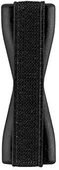 Cadorabo - Sling Grip Dedo Soporte para Smartphones/Tablets/iPod/eReader - Elastic Holder Strap Banda Tira Agarre Mano Correa de Dedo en Negro