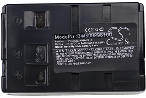 vhbw NiMH Batteria 1800mAh (4.8V) compatibile con Fotocamera Camcorder Video Philips M-640, M-660, M-670 sostituisce SBC-5260C, VW-VBS10.