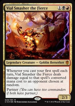 Magic The Gathering - Vial Smasher The Fierce (049/351) - Commander 2016 - Lámina