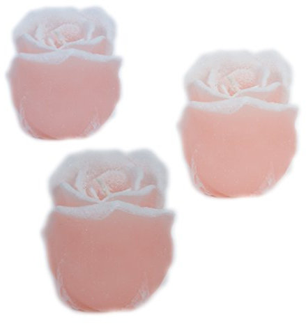 Kerze Deko Rosen Velvet rosa 3 er Set