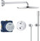 GROHE Grohtherm | Duschsystem Unterputz mit Rainshower Cosmopolitan 310 | Chrom | 34731000