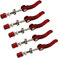 DAZISEN Quick Release Bicycle Clamp - Seatpost Clamp Suitable for Mountain Bicycle Road Bike,Red,60 * 65mm