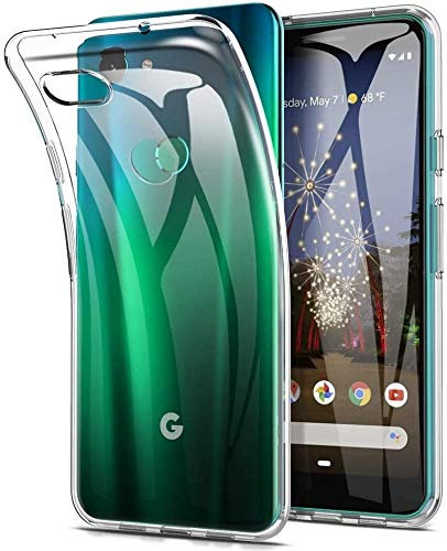 REY - [Lot de 3] Coque pour Google Pixel 3a XL, TPU Transparent en Silicone, Ultra Fine 0.33mm
