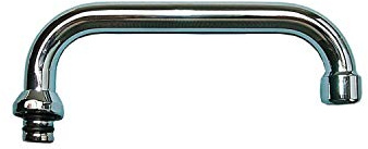 U-Auslauf Auslauf für Wand-Armaturen chrom - 3/4 Anschluss 200 mm