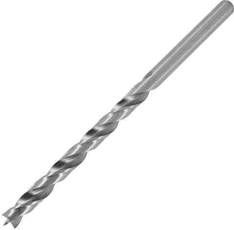ENT 50408 Holzspiralbohrer Ø 8 mm, extra lang 150 mm, HSS-G, mit Zentrierspitze und Vorschneider, NL 100 mm, Schaft zylindrisch