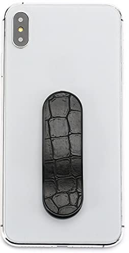 MOMOSTICK - L'original! Support pour téléphone Portable et poignée pour Smartphones et tablettes– téléphone Portable Bague pour iPhone Samsung Huawei (Série Crocodile - Noir)