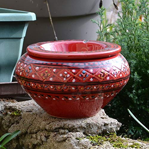 Marokkanischer Aschenbecher, groß, Rot