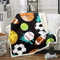 Loussiesd Sports Theme Wohndecke für Kinder Jungen Teens Jugend Basketball Fußball Baseball Drucken Kuscheldecke 3D Ball Muster Flanell Fleecedecke Sofa-Zimmer-Dekor Decke 220x240cm