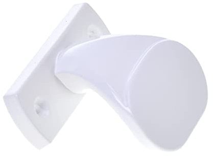 Aqbau® Türknopf f.Rahmentüren Aluminium Knopfdrücker Türknauf feststehend türknöpfe schiebetür griff knauf garagentor griff für Türen Tore Pforten (Weiß)