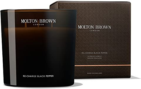 Molton Brown Re-Charge Black Pepper Große Luxus-Duftkerze im Glas 600 g