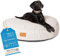 FREUDENTIER Hundekissen XXL rund - Ergonomisches Hundebett Waschbar - Kuschelweicher Hundekorb - Made in EU - Hundekissen Grosse Hunde & Hundebett mittelgroße Hunde (grau, 100cm)