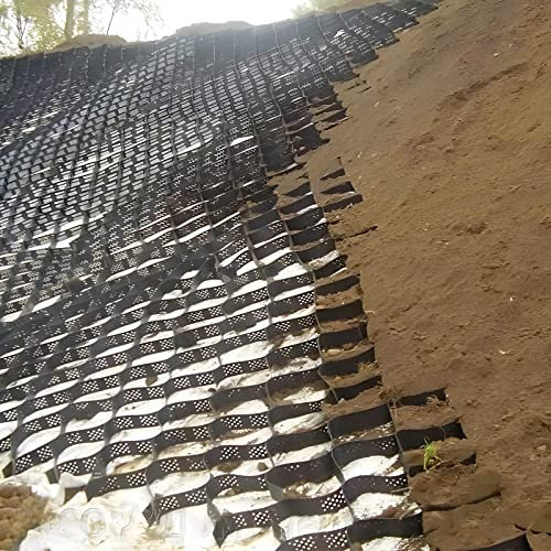 Kiesgitter Kiesmatten Kieswaben Kies-Geogitter 100/200/300/400/500/600 cm Breite Stabilisierungs-Geozelle, Durchlässiges Auffahrtsfertiger-Zellpflastersystem Für Erosionsschutz/Gehweg/Pfad