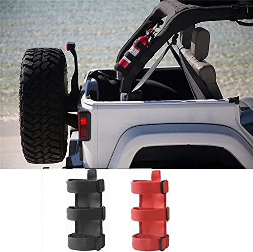1 Stücke Auto Überrollbügel Feuerlöscher Halter Auto Zubehör Feuerlöscher Halterung Gurt, für Jeep Wrangler TJ JK JL 97-18