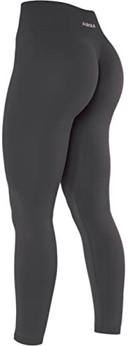 AUROLA Dream Collection Workout-Leggings für Damen, hohe Taille, nahtlos, Scrunch, athletisch, Laufen, Fitnessstudio, Fitness, Grau - Asphalt Grey, X-Groß
