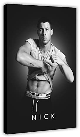MOIT Sänger Nick Jonas 1 Leinwand-Poster, Schlafzimmer, Dekoration, Sport, Landschaft, Büro, Raumdekoration, Geschenkrahmen, 60 x 90 cm
