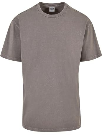 Urban Classics Herren T-Shirt Heavy Oversized Acid Wash Tee Asphalt XXL