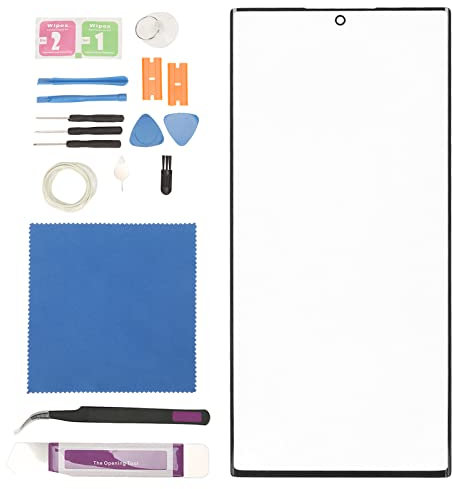 Reemplazo de pantalla para S22 Ultra 5G Series, Reemplazo de la Pantalla de Vidrio de la Lente Exterior Delantera Conjunto Completo de Kits de Reparación