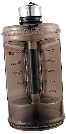 Valcla Botella Agua Botella de Agua con Pajita inspiradora de 2,2 l, Botella de Agua Transparente portátil for Acampar, Botella de Agua for Deportes al Aire Libre Botella De Agua Deportiva