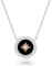 Chief Silberkette Für Damen 925 mit Anhänger|Halskette aus Silber und Zirkoniumsteinen mit Nordsternsymbol|Silber Kompass Ankerkette für Damen |Rosegold Plated Kette Schmuck Geschenk,(C-001-3)