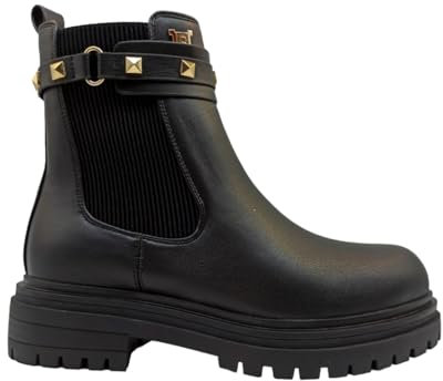 Laura Biagiotti Stivali da donna 8287 tronchetti stivaletti casual beatles neri (Nero, 39)