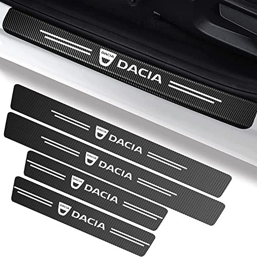 4-MINGCHUO Protection de tapis de course en pièces pour voiture, autocollant en carbone compatible avec Dacia Jogger Plume anti-poussière Sandero Logan Lodge Dokker Bigster Tapis de course de voiture