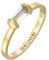 HG HAZE & GLORY Ring Damen aus 375 Gelbgold, Schmuck Frauen, Goldring, mit Topas, Vintage, Elope