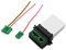 Heater Blower Fan Motor Resistor with 2x Pre-wired Connector Plugs for Nissan - for Renault Peugeot Citroen | Fits Note 207 406 607 1007 C5 C3 C2 Megane Modus Twingo Scenic 1 2 6441.L2 6441L2