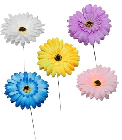 ORFOFE 5er-Pack Blumenstäbe Dekoratives Gartenpfahl-Set Für Hof Terrasse Landschaftsbau Dekoration