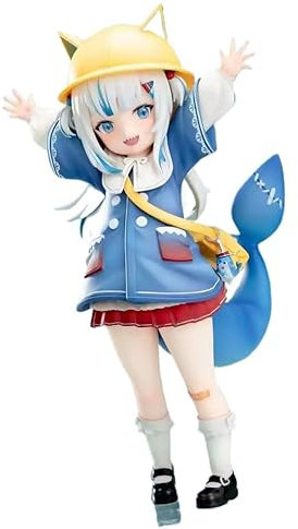 REOZIGN Gawr Gura, Version Q stehend, Figur Gawr Gura, 17 cm, Anime-Figur, Modell, Desktop-Ornament, Geschenke
