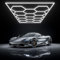 Gonengo LED Hexagonal Garage Light - 566W 62260 Lumens High Brightness Aluminum Hexagonal Lights for Garages, Stores, Gyms, Offices, Warehouses, Auto Body Shop LED Ceiling Lights