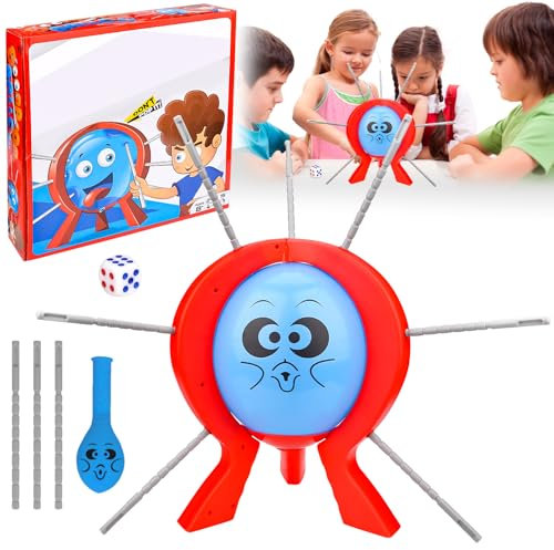 Desktop Balloon Game, Balloon Burst Game, Boomboom Balloon Interactive Party Game for Kids Age 8 and Up, Pop the Balloon Family Gathering Game, Balloon Toys Gift for Kids & Adult