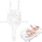 XOXVURI Hamac De Bain Pour Bébé Coussin Baignoire Bébé Coussin De Siège De Bain Bébé Filet De Siègede Bain Antidérapant Antidérapant Hamac De Bain Pliable Filet De Bain Pour Bébé 0 À 36 Mois