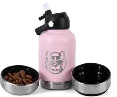 Loved by Dog Owners – 3-in-1 Dog Water Bottle for Happy, Easy Outings | Leak-Proof, BPA-Free & Insulated with Handy Bowl & Snack Storage for Joyful Walks