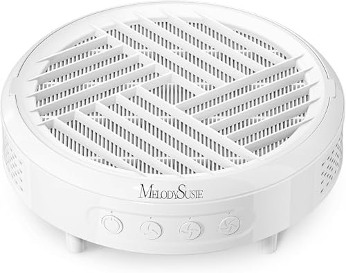 MelodySusie HPro Aspirateur à ongles compact professionnel avec filtre pour ongles, aspiration puissante de la poussière des ongles pour manucure en salon et à la maison (blanc)