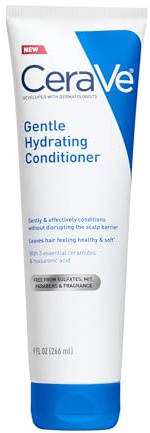 CeraVe Gentle Hydrating Conditioner, Hair Conditioner With Ceramides, Niacinamide & Hyaluronic Acid, Sulfate Free & Color Safe, Moisturizing Conditioner For All Hair & Scalp Types